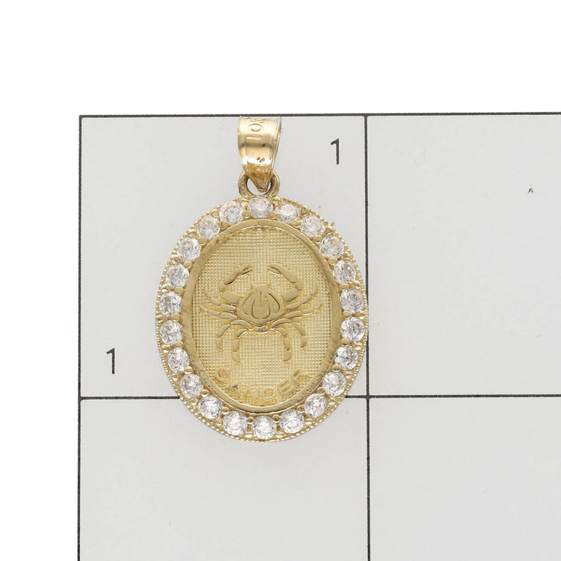 10 Karat Gold Cancer Zodiac Charm