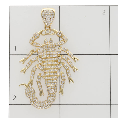 10 karat Gold & Cz Scorpion Charm