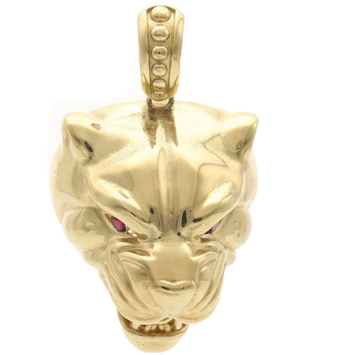 Gold & Cz Panther Charm
