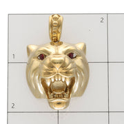 10 Karat Gold & Cz Panther Charm