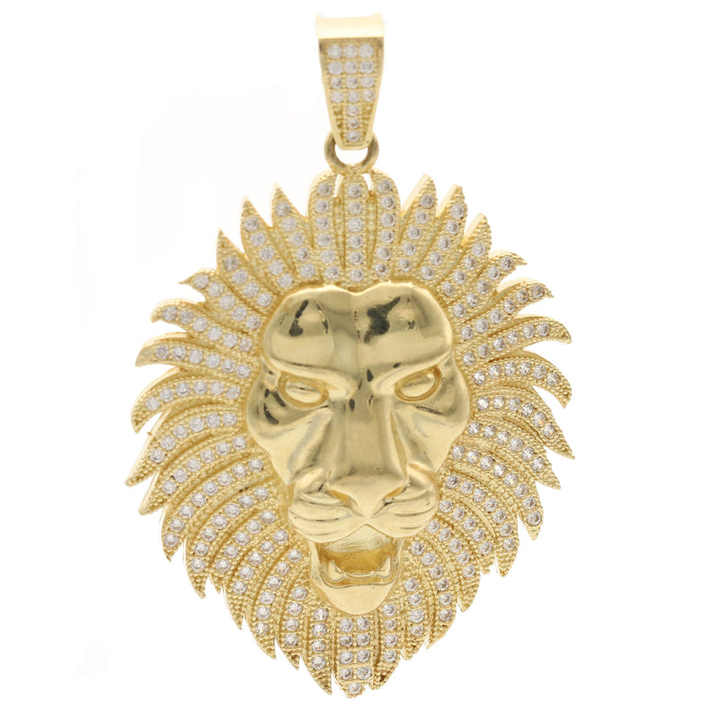 10 Karat Gold Lion Face Charm