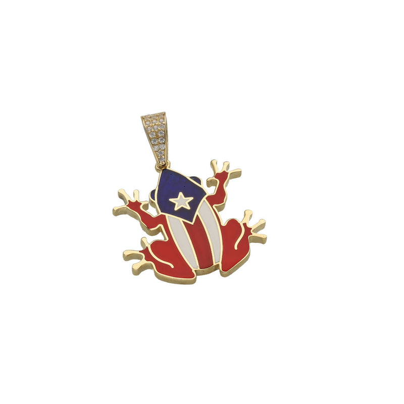 14 Karat Gold Coqui Frog Charm