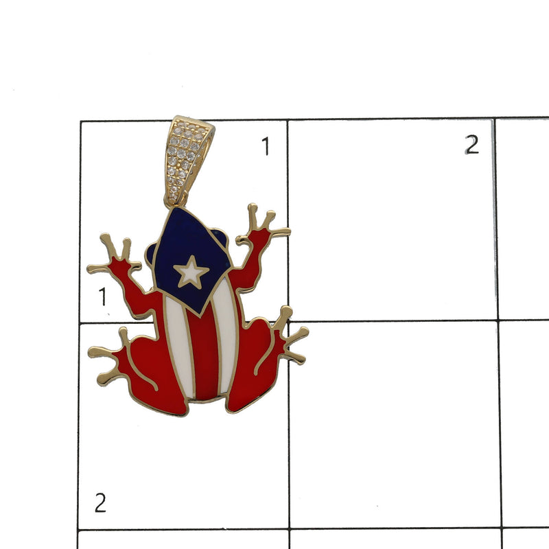 14 Karat Gold Coqui Frog Charm