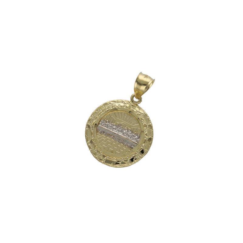10 Karat Gold two Tone Nugget Style Last Supper Medal