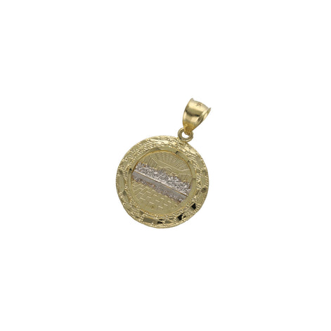 10 Karat Gold two Tone Nugget Style Last Supper Medal