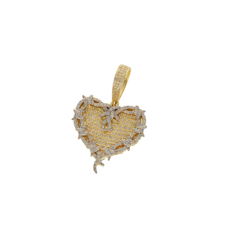 10 Karat Gold 0.65 ctw Diamond Karol G Heart Charm