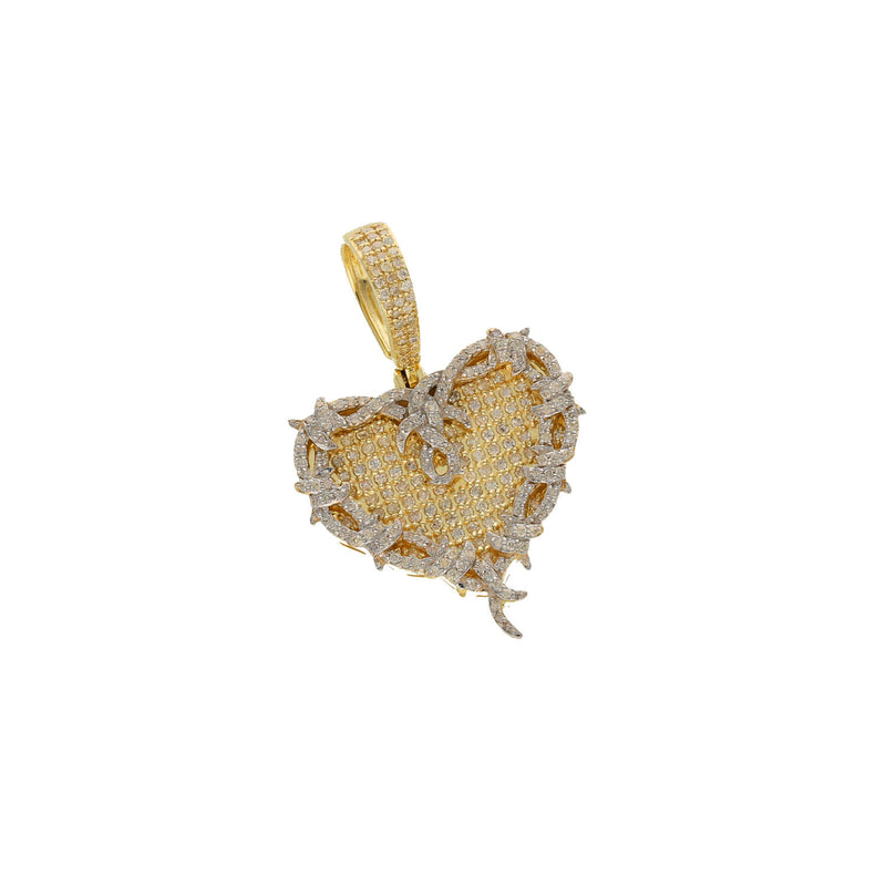 10 Karat Gold 0.65 ctw Diamond Karol G Heart Charm