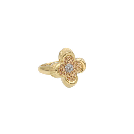 14 Karat Gold Flower Ring