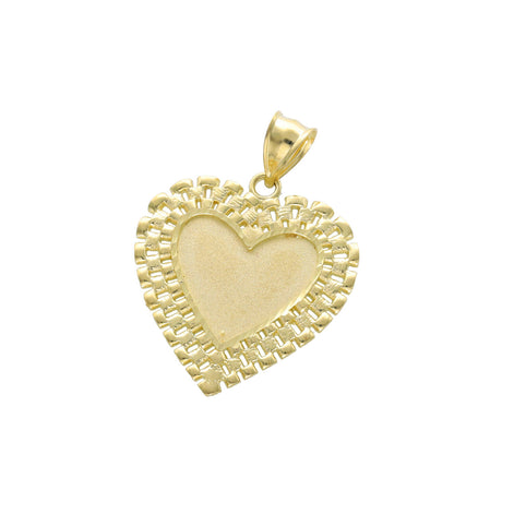 10 Karat Gold Photo Heart RX Charm