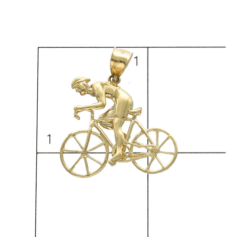 10 karat Gold Road Bike Charm