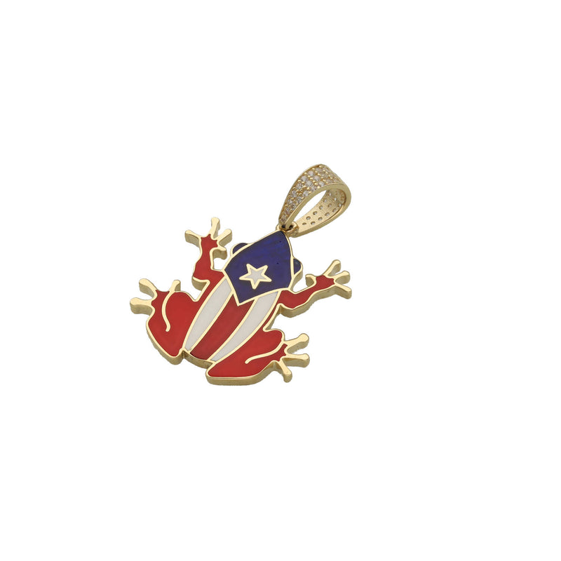 14 Karat Gold Coqui Frog Charm