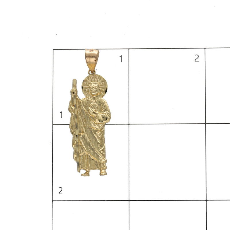 14 Karat Gold St Jude Charm
