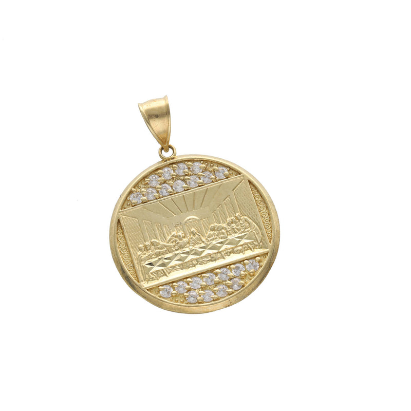 10 Karat Gold Last Supper Medal Charm