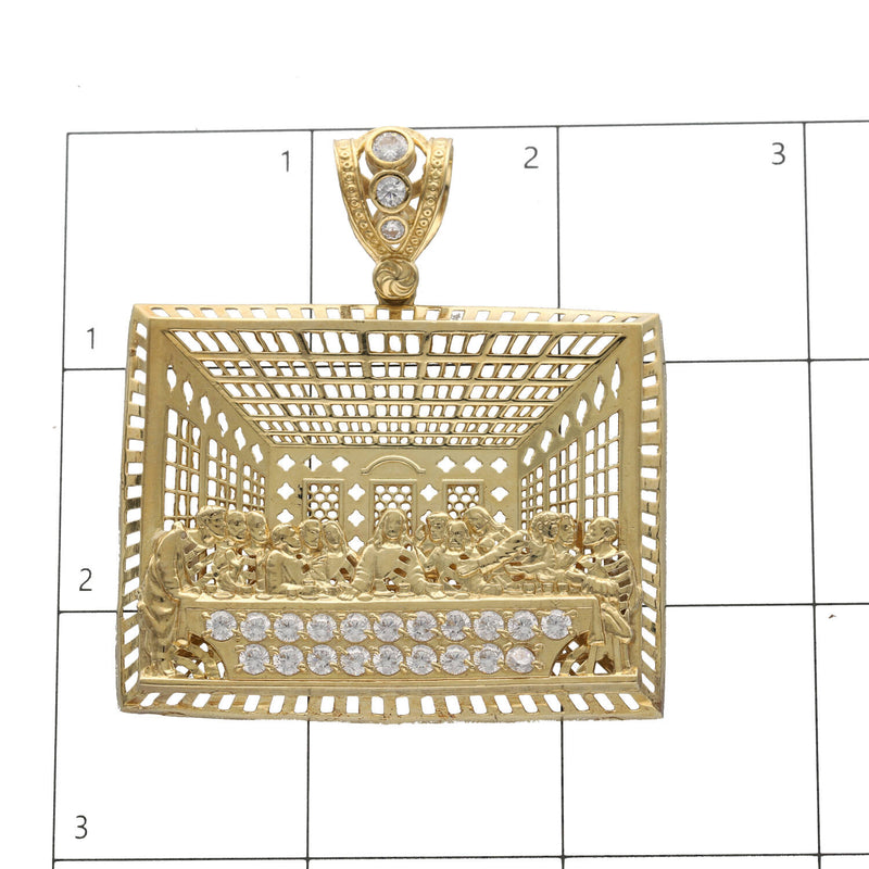 10 Karat Gold Last Supper Charm