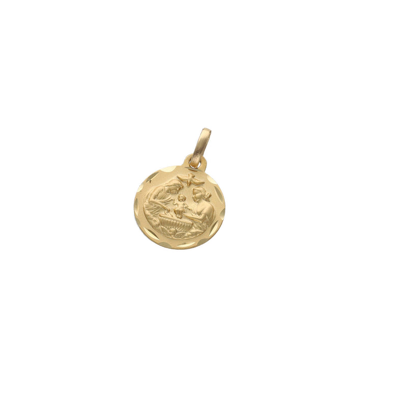 14 Karat Gold Cuban Chain & Baptism Medal