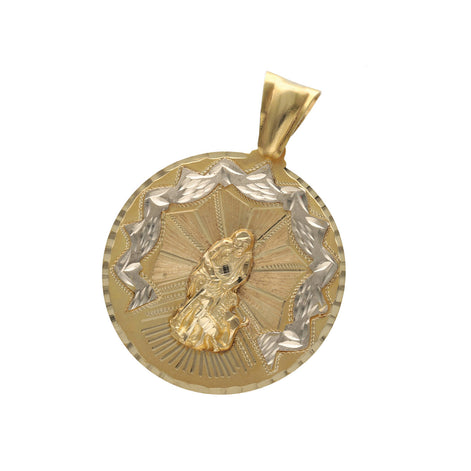 14 Karat Gold St Lazaro Medal