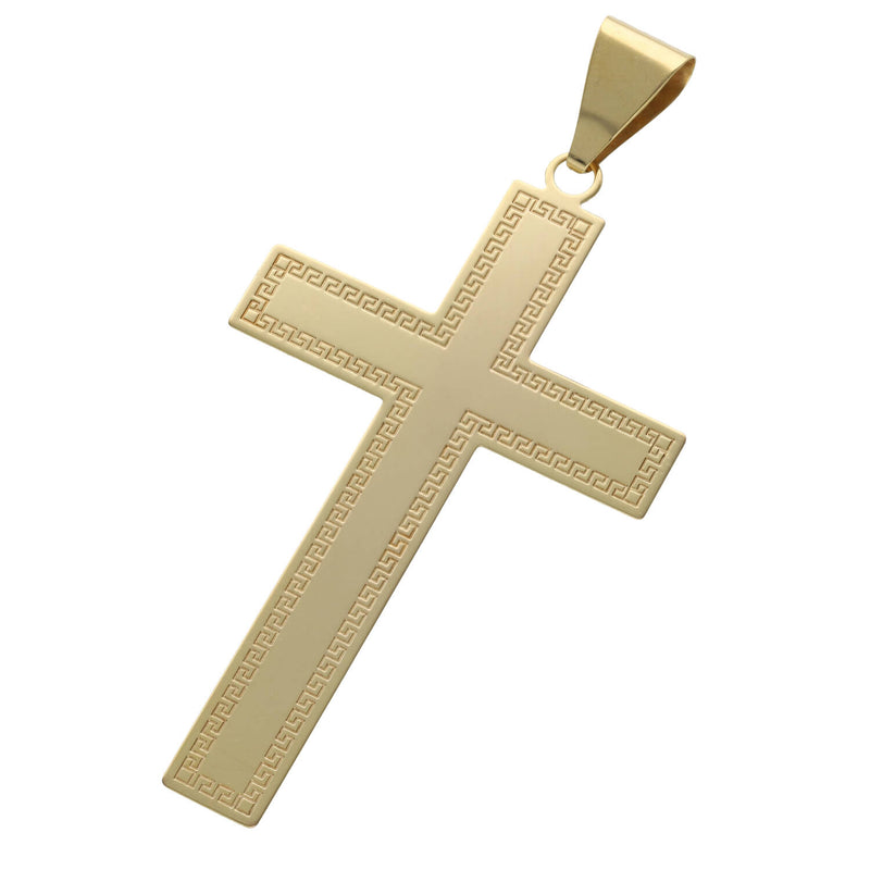 14 Karat Gold Greek Style Cross Charm