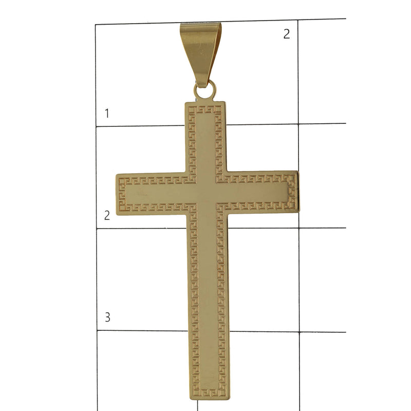 14 Karat Gold Greek Style Cross Charm