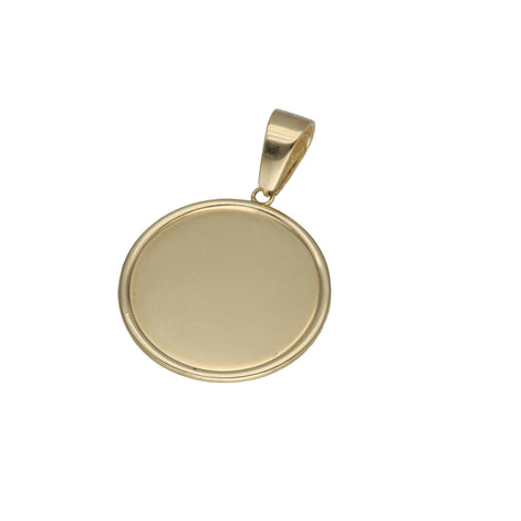 10 Karat Gold Photo Medal Plain