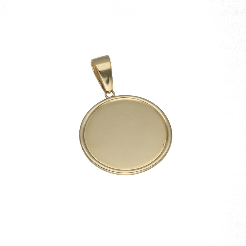10 Karat Gold Photo Medal Plain
