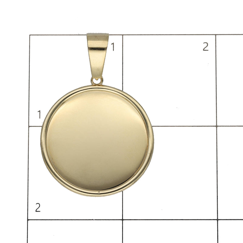 10 Karat Gold Photo Medal Plain