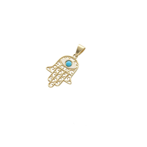 14 Karat Gold Hamsa Charm