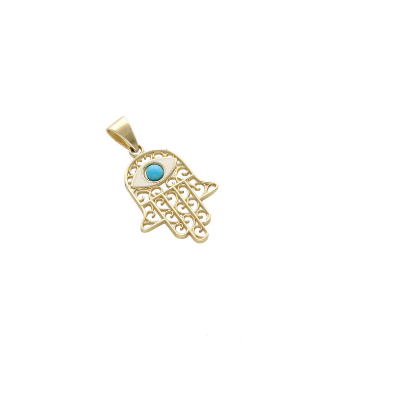14 Karat Gold Hamsa Charm