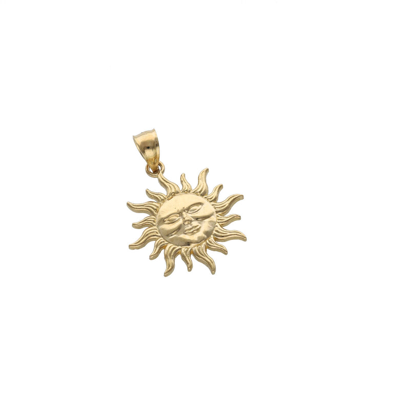 14 Karat Gold Sun Charm