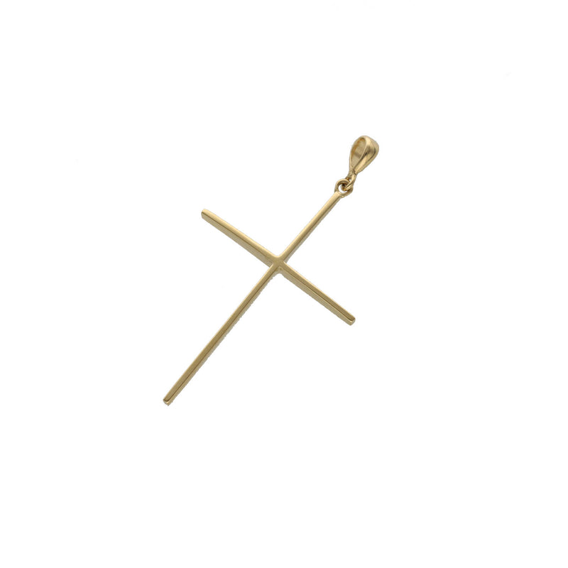 14 Karat Gold Plain Cross Charm
