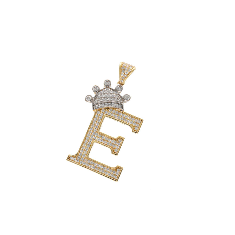 10 Karat Gold Initial Crown Charm