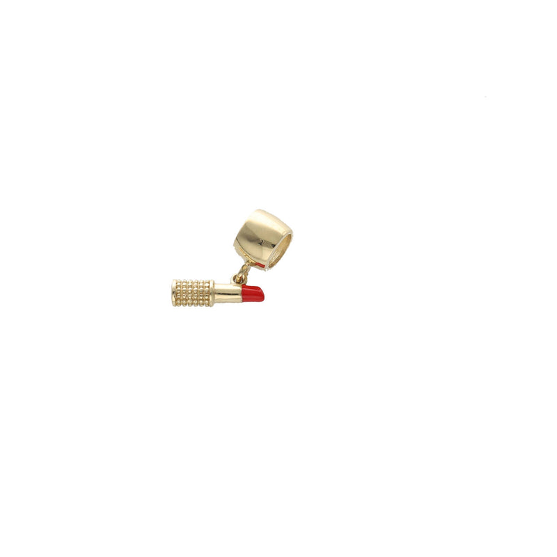 14 Karat Gold Lipstick Pendant Charm