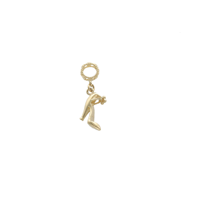 14 Karat Gold Heel Pendant Charm