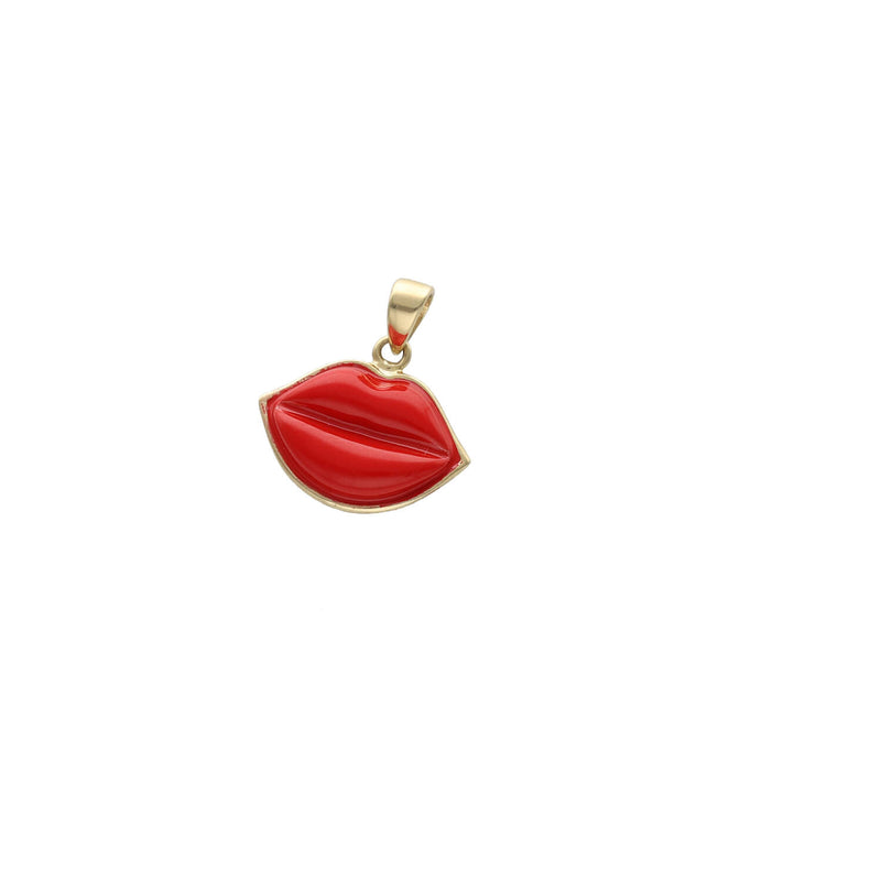 14 Karat Gold Lips Charm