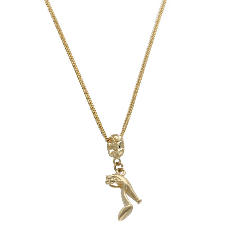 14 Karat Gold Heel Necklace Chain