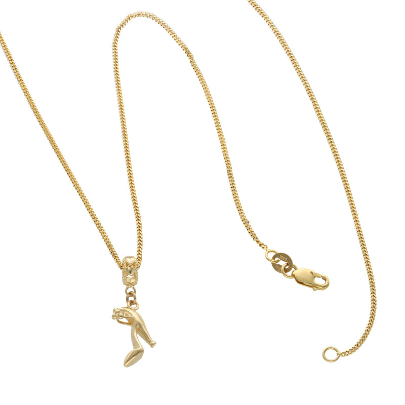14 Karat Gold Heel Necklace Chain