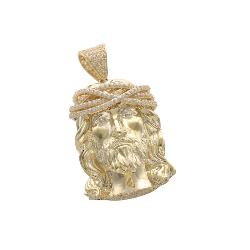 10 Karat Gold Jesus Face Charm
