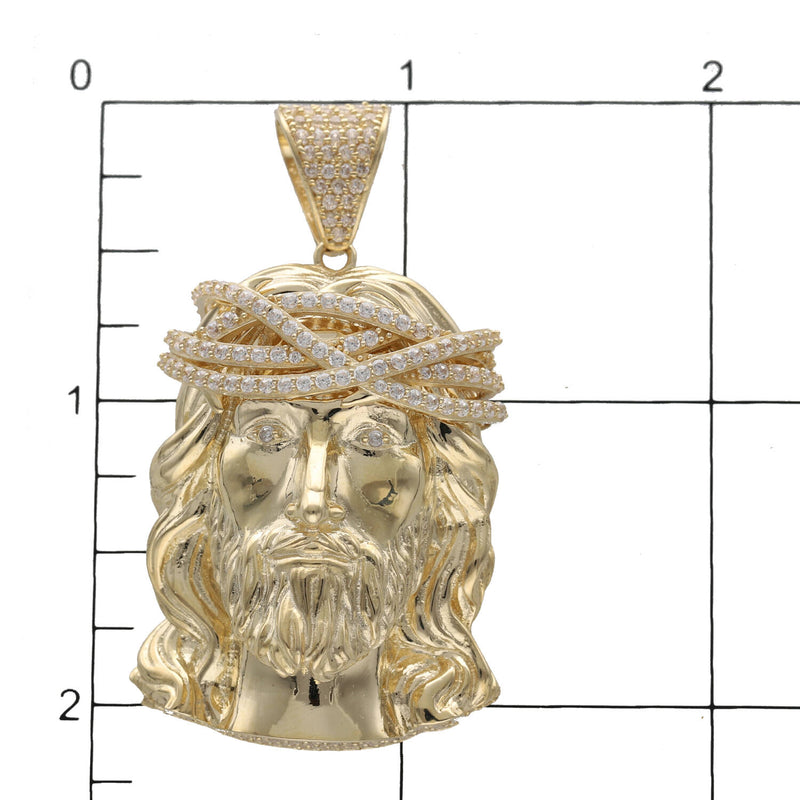 10 Karat Gold Jesus Face Charm