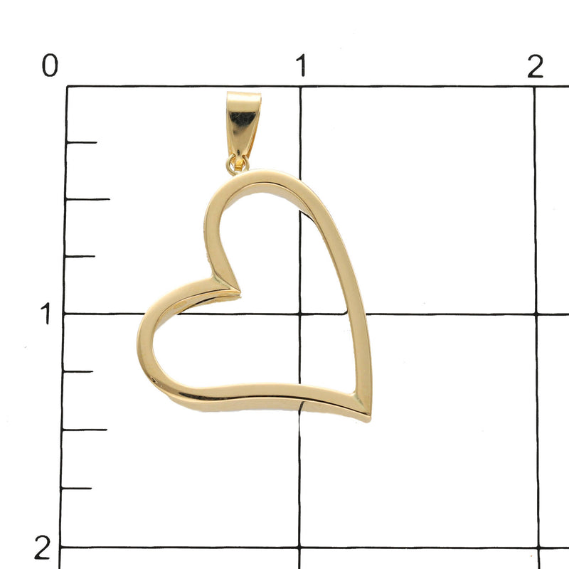 14 Karat Gold Heart Charm