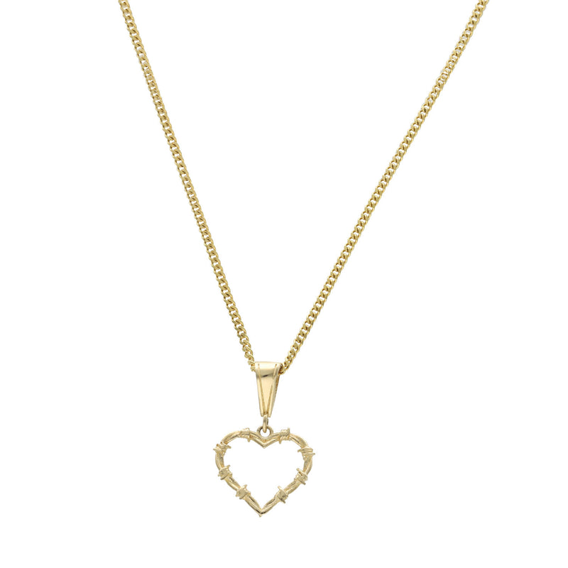 10 Karat Gold Karol G Heart Cuban Link Necklace Set