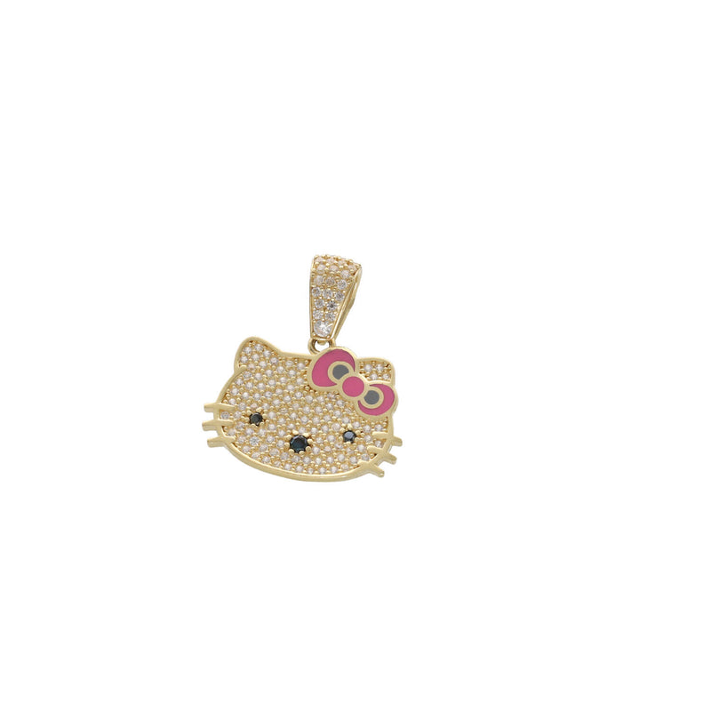 14 Karat Gold Kitty Cuban Set