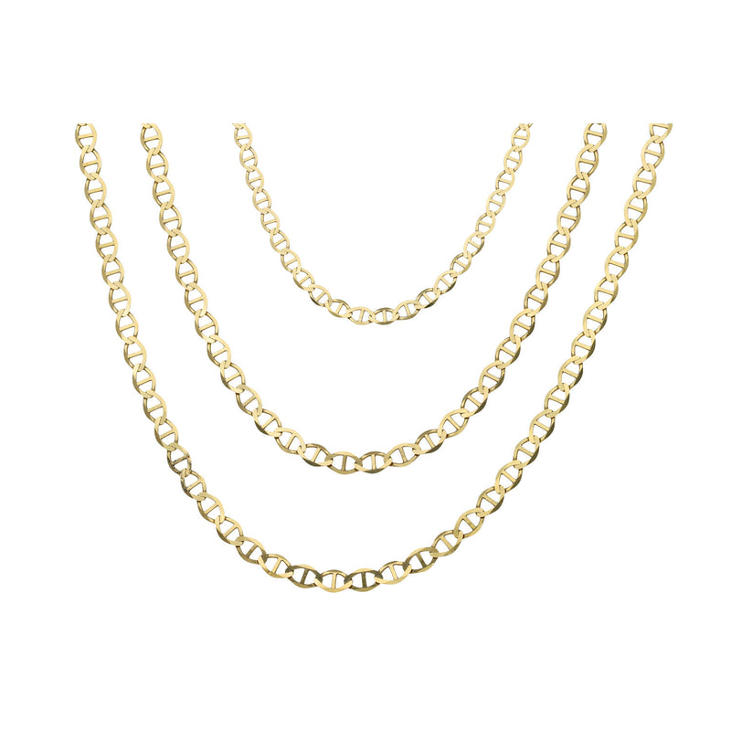 10 Karat Gold Mariner Chains