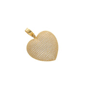  14 Karat Gold & cz Heart Charm