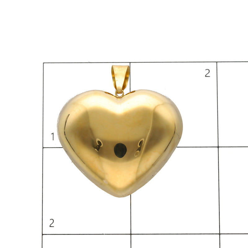 14 Karat Gold Big Heart Charm