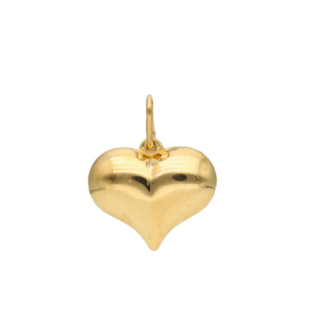 Gold Heart 3D Charm