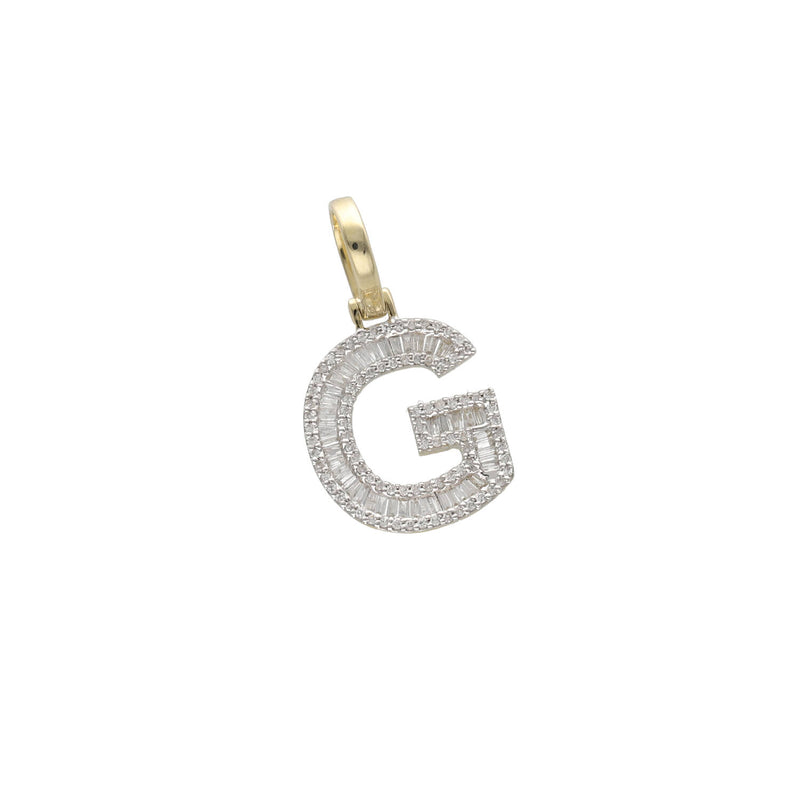 10 Karat Gold Diamond Initial " G " Charm