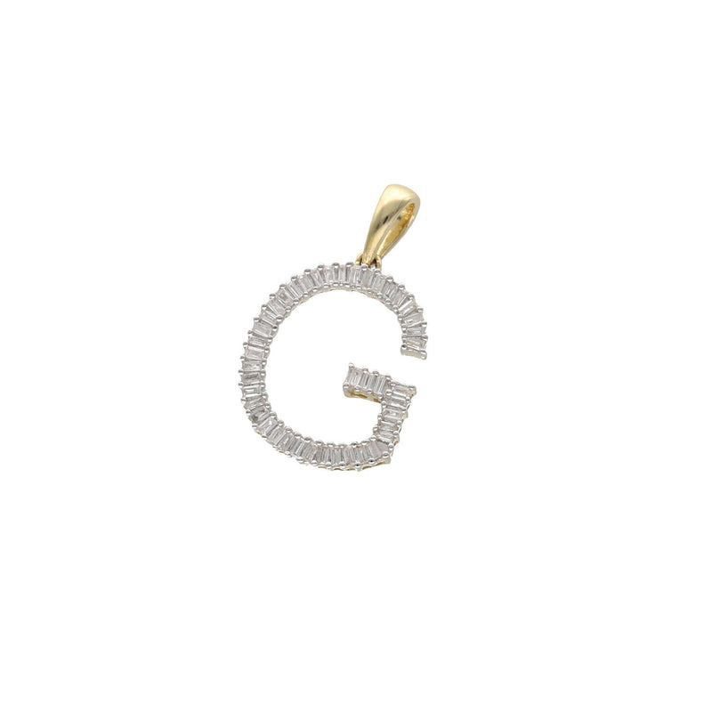 10 Karat Gold Diamond Initial " G " Charm