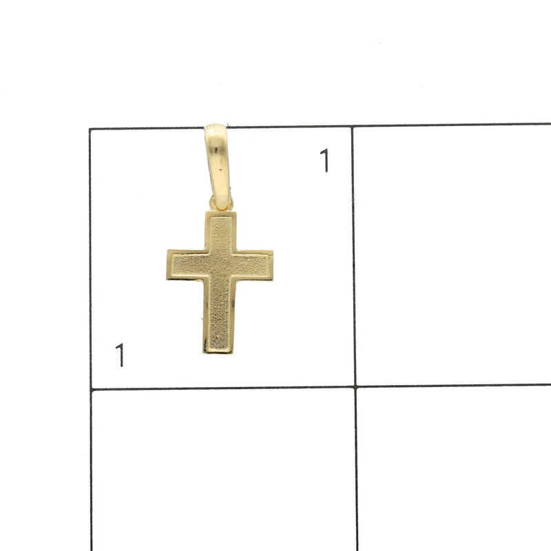 10 Karat Gold Cross Cuban Necklace Set