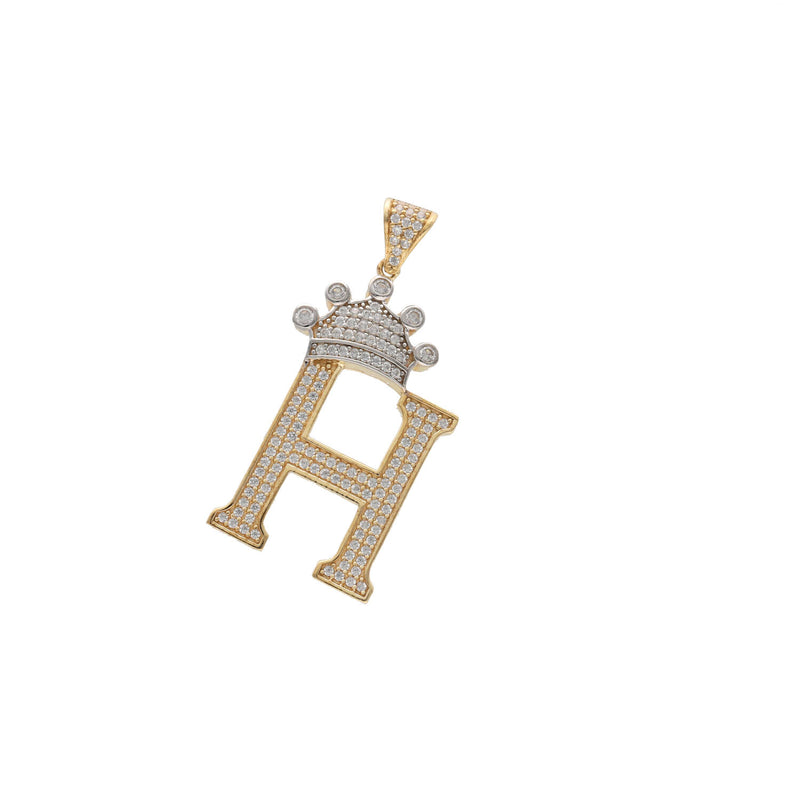 10 Karat Gold Initial Crown Charm