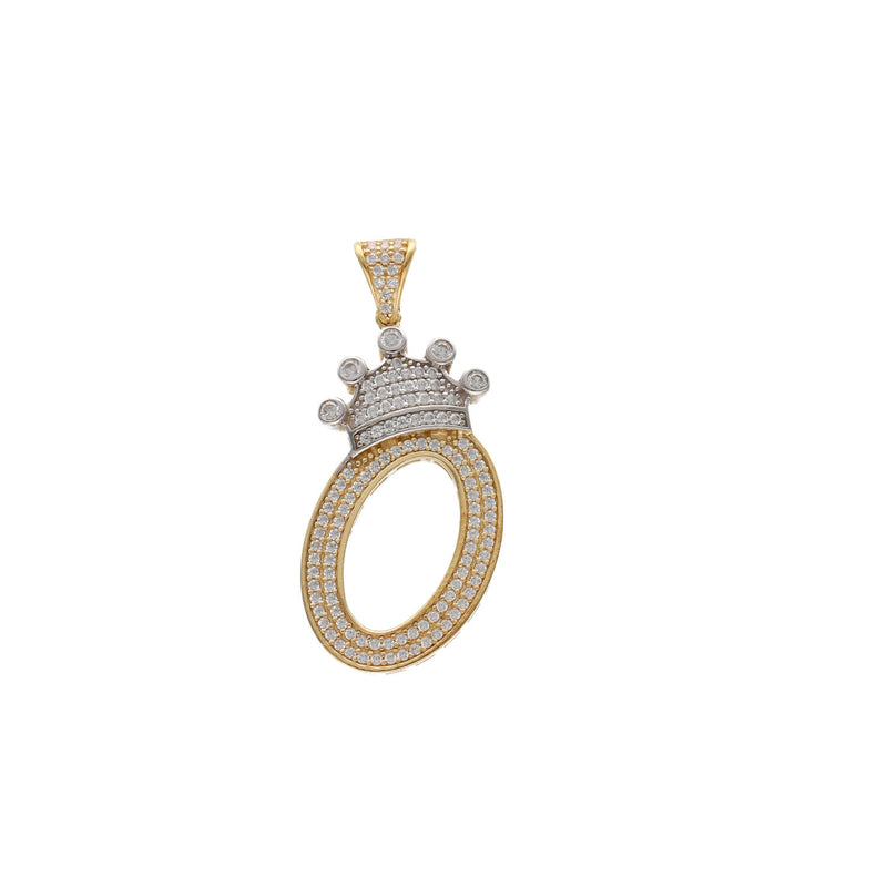 10 Karat Gold Initial Crown Charm