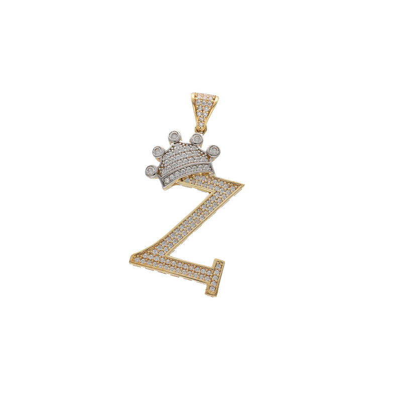 10 Karat Gold Initial Crown Charm